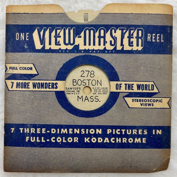 Vintage View-Master Reel 278 Boston Mass. (Hand Lettered) - Picture 4 of 5